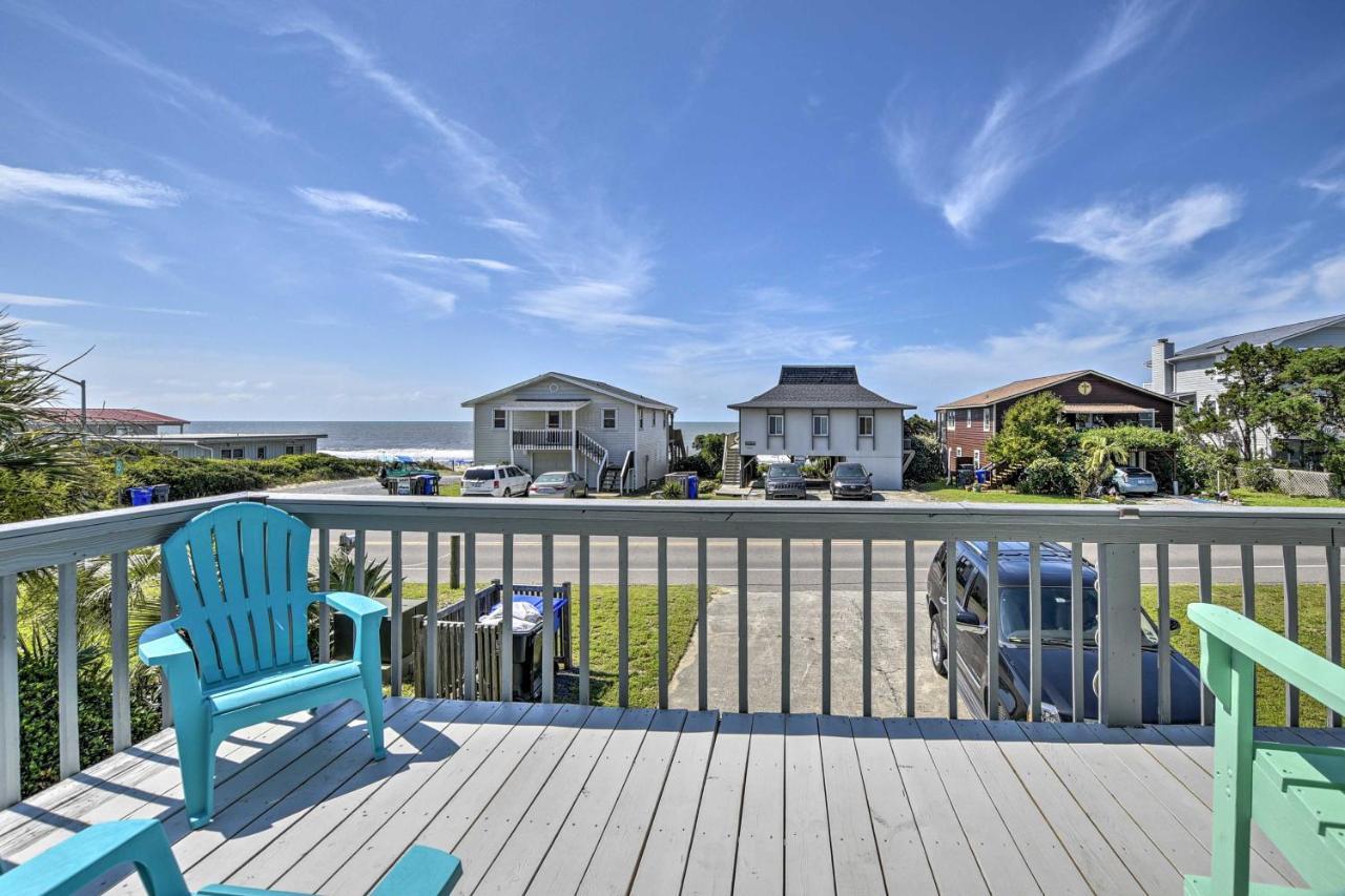 Oak Island Beach Abode With Deck Walk To Shore! Eksteriør billede