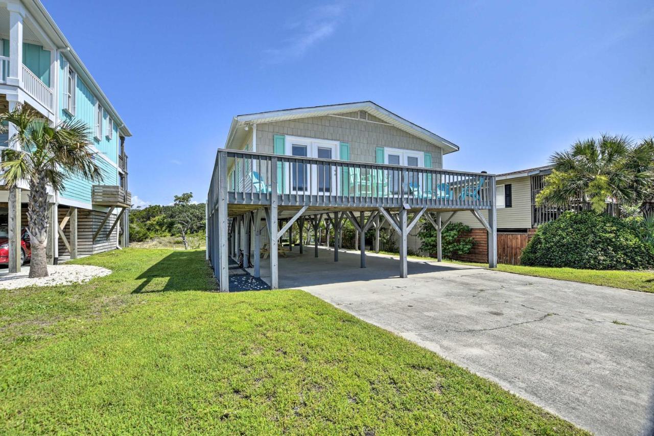 Oak Island Beach Abode With Deck Walk To Shore! Eksteriør billede